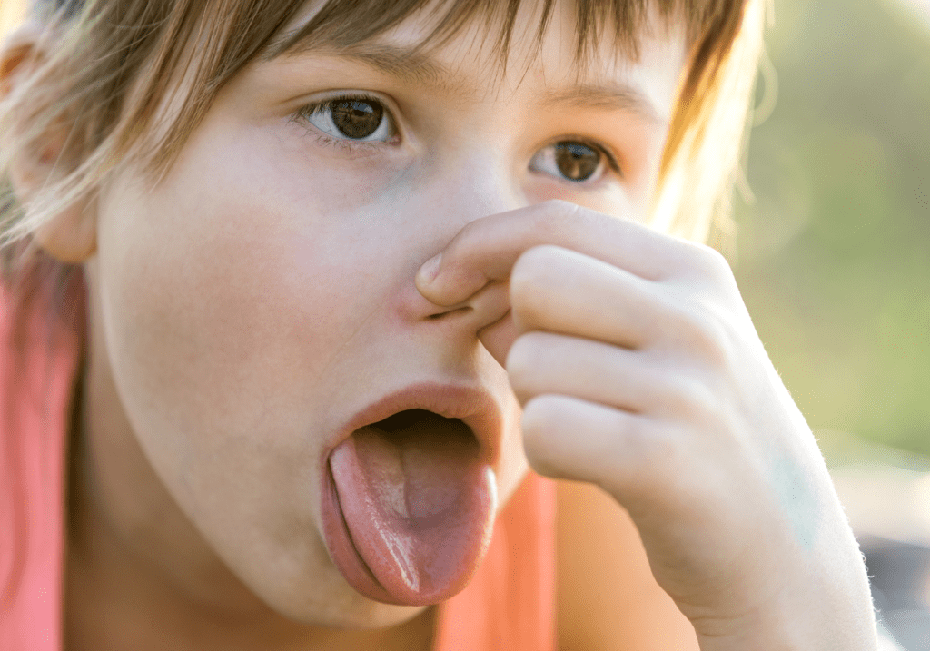 foul breath in children